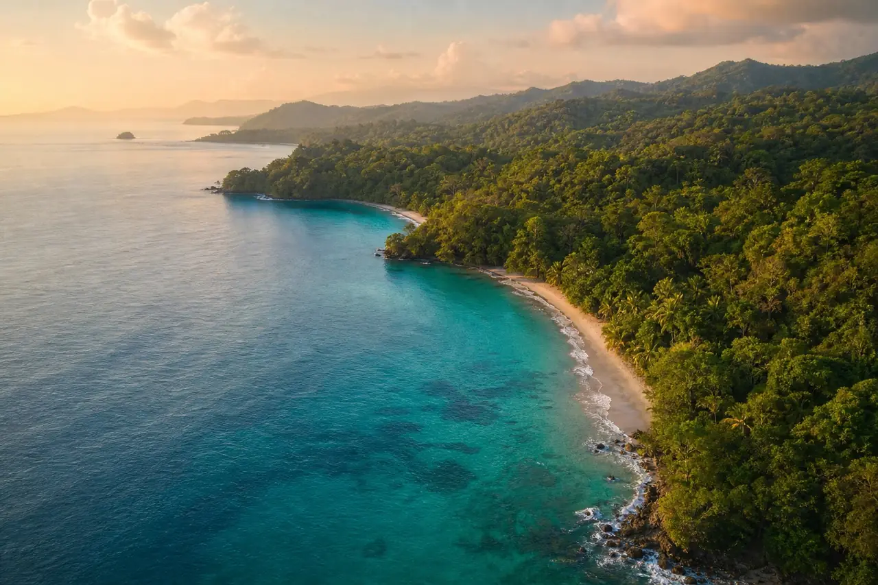 Pacific coastline